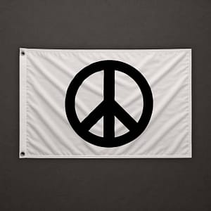 Peace Symbol Flag