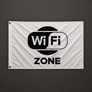 WiFi Zone White Flag