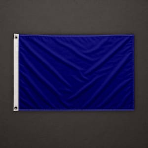 Blaue einfarbige Flagge