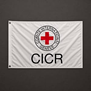 Flagge des Internationalen Komitees vom Roten Kreuz