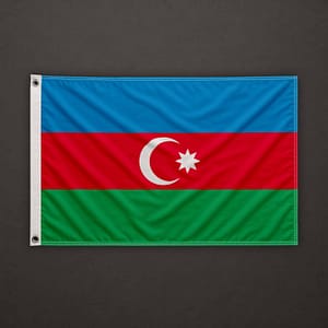 Aserbaidschan Flagge