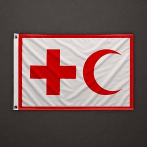 IFRC Internationaler Verband der Rotkreuz-Gesellschaften Flagge