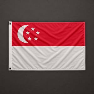 Singapur Flagge