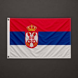 Serbien Flagge