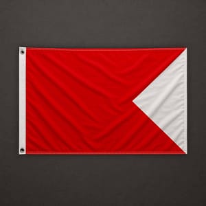 Código Náutico Internacional - Bandera BRAVO