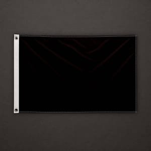 Bandera Plana Negra