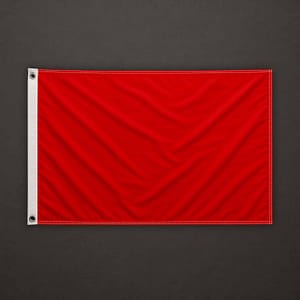 Bandera roja lisa