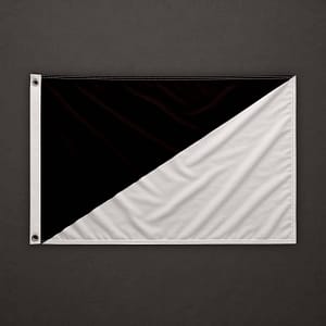 Drapeau noir et blanc