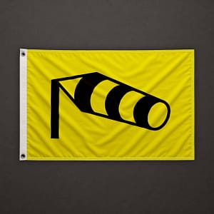 Bandiera del vento di pericolo