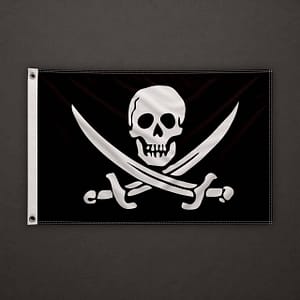 Pirati dei Caraibi - Bandiera Jolly Roger Calico Jack Rackham